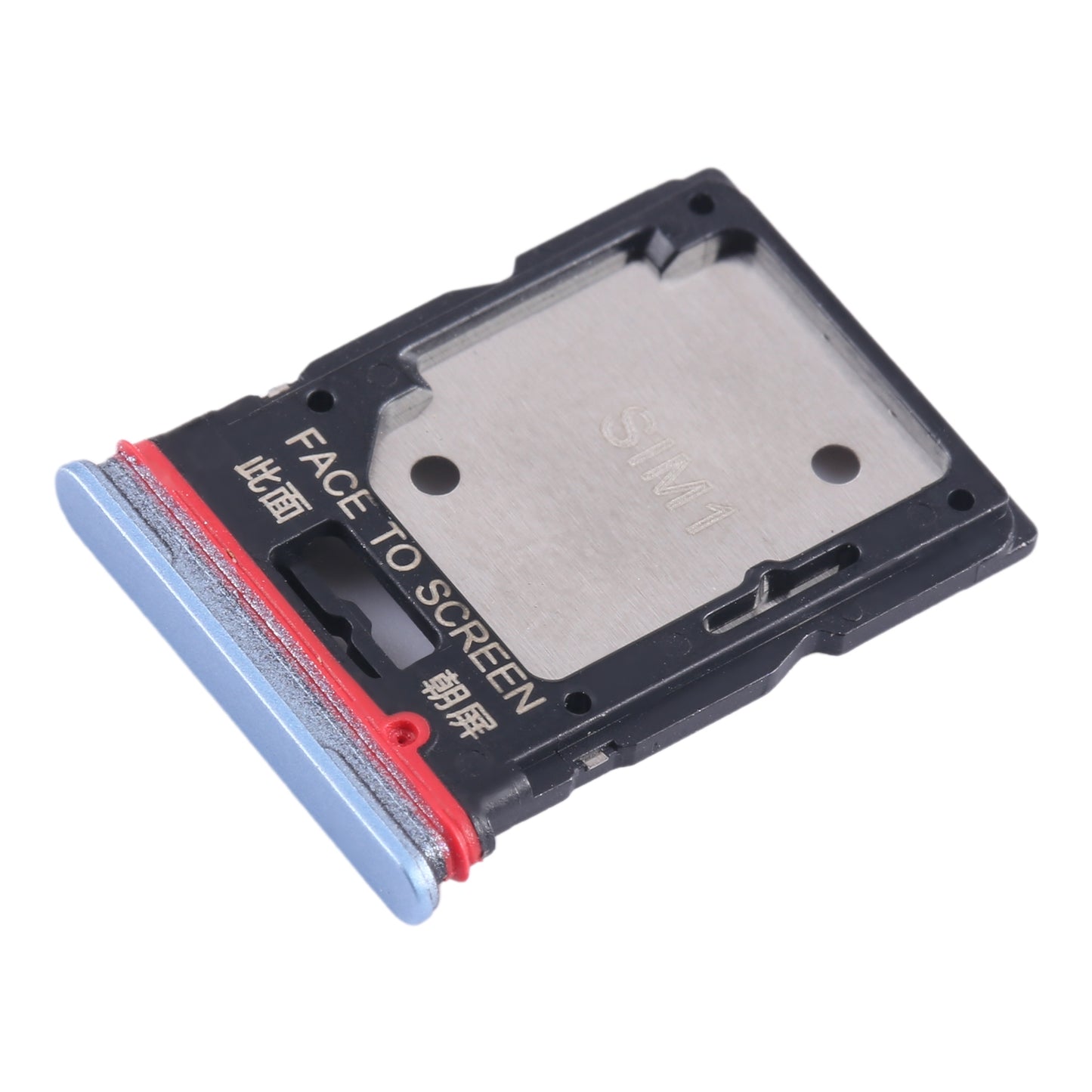 For Xiaomi Redmi Note 11T Pro+ SIM Card Tray + SIM Card Tray / Micro SD Card Tray (Blue)