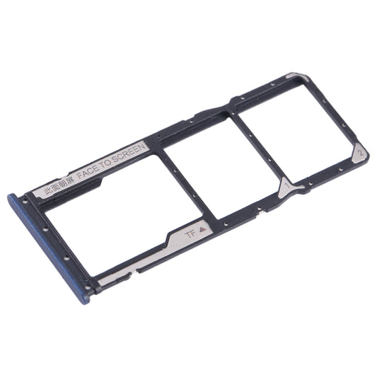 For Xiaomi Redmi 12C SIM Card Tray + SIM Card Tray + Micro SD Card Tray (Blue)
