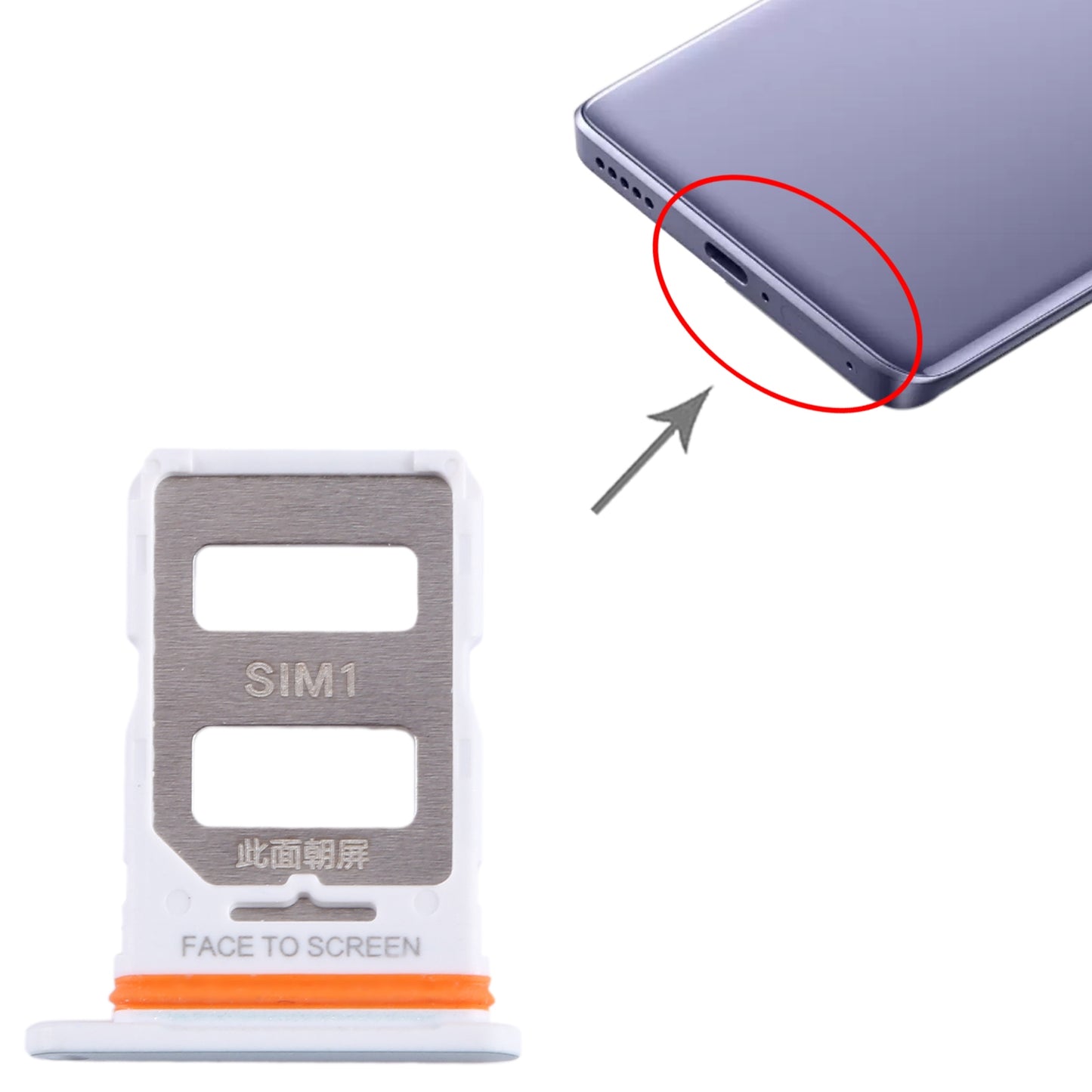 For Xiaomi Civi 3 SIM Card Tray + SIM Card Tray (Blue)