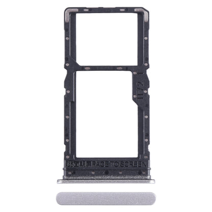 For Xiaomi Redmi 12 5G SIM Card Tray + SIM Card Tray / Micro SD Card Tray (Silver)