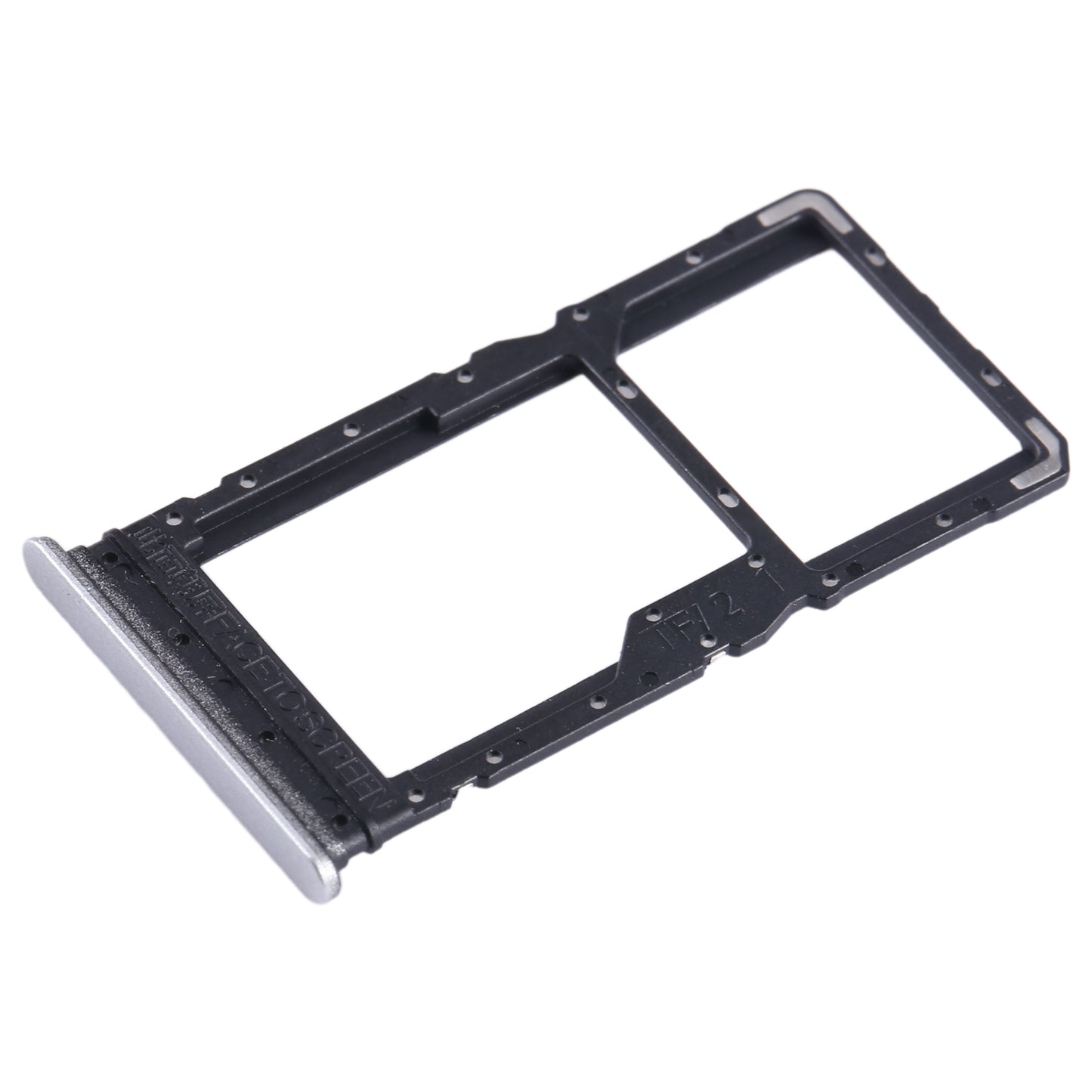 For Xiaomi Redmi Note 12R SIM Card Tray + SIM Card Tray / Micro SD Card Tray (Silver)