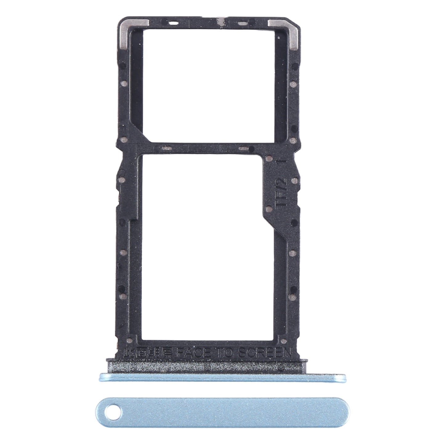 For Xiaomi Redmi Note 13 5G SIM Card Tray + SIM / Micro SD Card Tray (Blue)