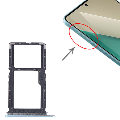 For Xiaomi Redmi Note 13 5G SIM Card Tray + SIM / Micro SD Card Tray (Blue)