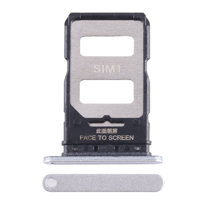 For Xiaomi Note 13 Pro+ SIM Card Tray + SIM Card Tray (Silver)