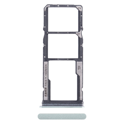 For Xiaomi Redmi 13C 4G SIM Card Tray + SIM Card Tray + Micro SD Card Tray (Green)