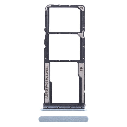 For Xiaomi Redmi 13C 4G SIM Card Tray + SIM Card Tray + Micro SD Card Tray (Blue)
