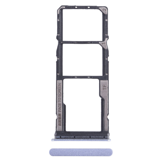 For Xiaomi Redmi 13C 4G SIM Card Tray + SIM Card Tray + Micro SD Card Tray (Purple)