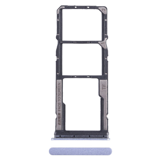 For Xiaomi Redmi 13C 4G SIM Card Tray + SIM Card Tray + Micro SD Card Tray (Purple)