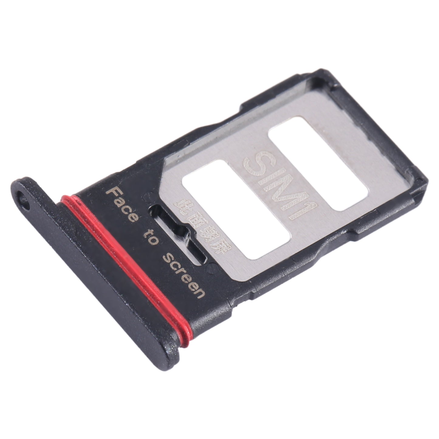 For Xiaomi Redmi K60 Pro SIM Card Tray + SIM Card Tray (Black)