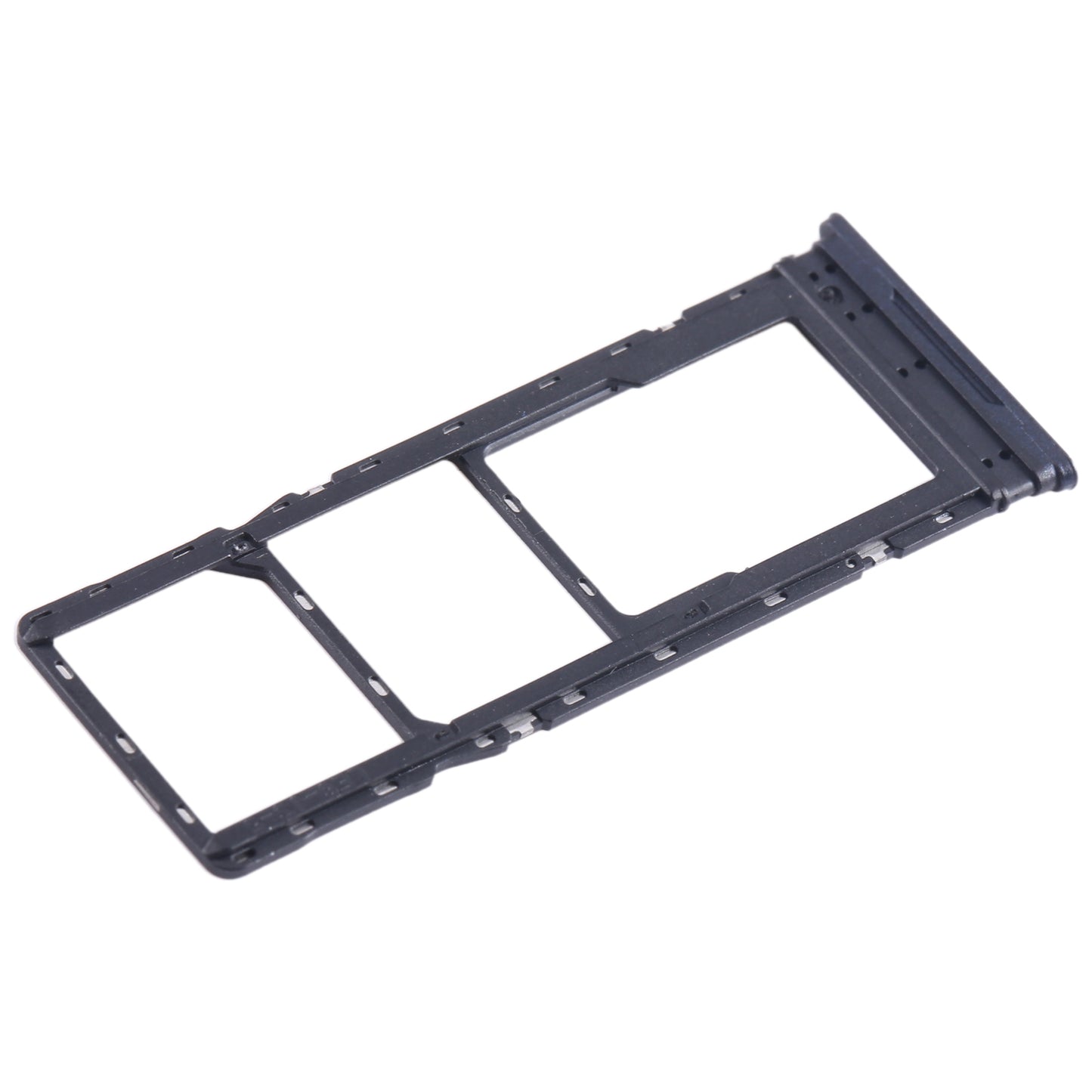 For Tecno Pova Neo SIM Card Tray + SIM Card Tray + Micro SD Card Tray (Black)