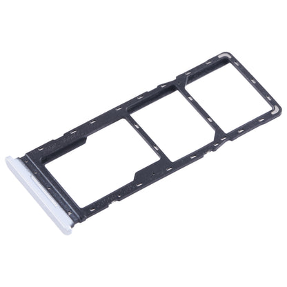 For Tecno Spark Go 2022 SIM Card Tray + SIM Card Tray + Micro SD Card Tray (Silver)