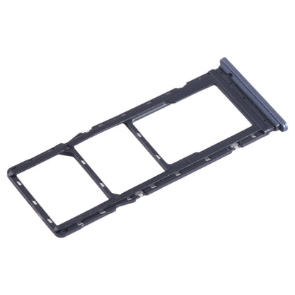 For Tecno Spark 8C KG5k SIM Card Tray + SIM Card Tray + Micro SD Card Tray (Blue)