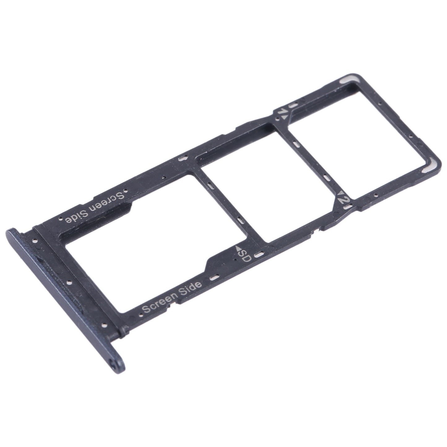 For Tecno Spark Go 2023 BF7n SIM Card Tray + SIM Card Tray + Micro SD Card Tray (Black)