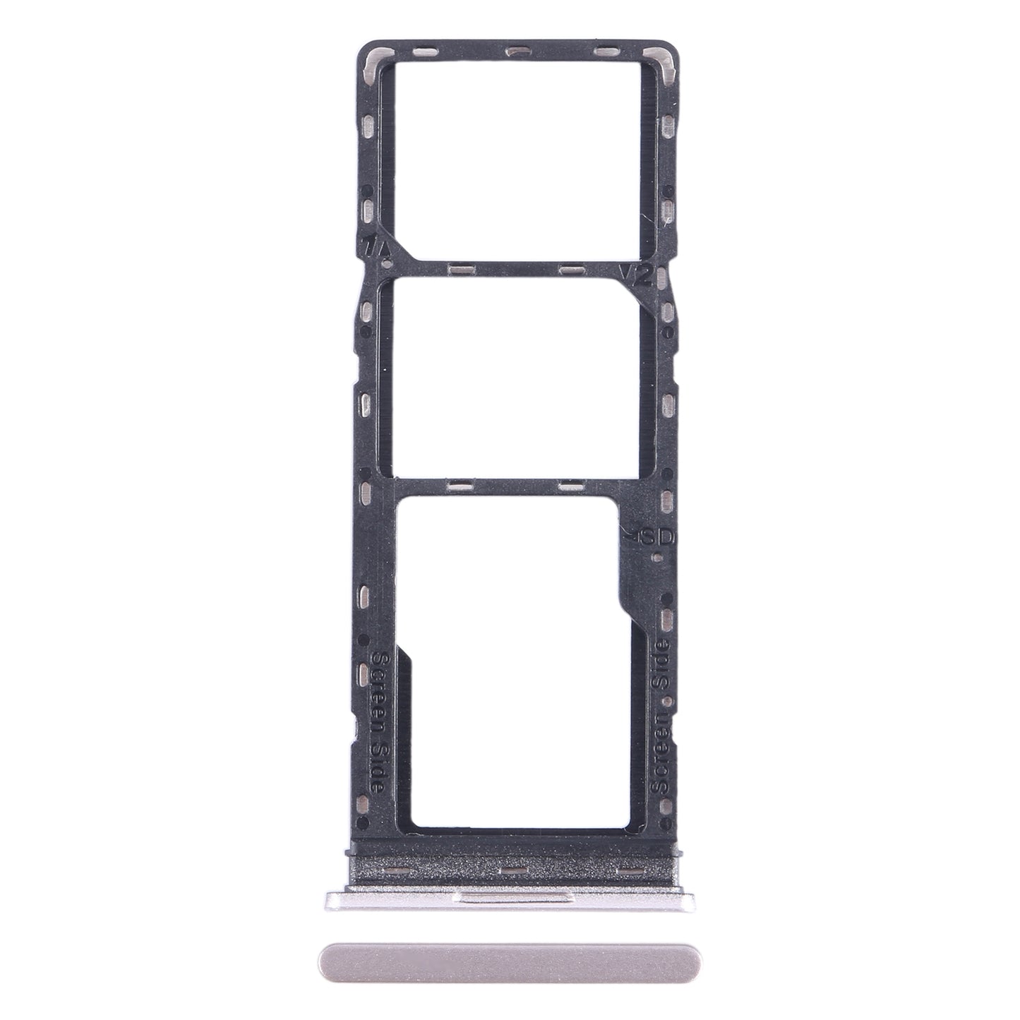 For Tecno Pop 7 Pro BF7 SIM Card Tray + SIM Card Tray + Micro SD Card Tray (Gold)