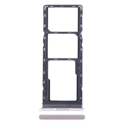 For Tecno Pop 7 Pro BF7 SIM Card Tray + SIM Card Tray + Micro SD Card Tray (Gold)