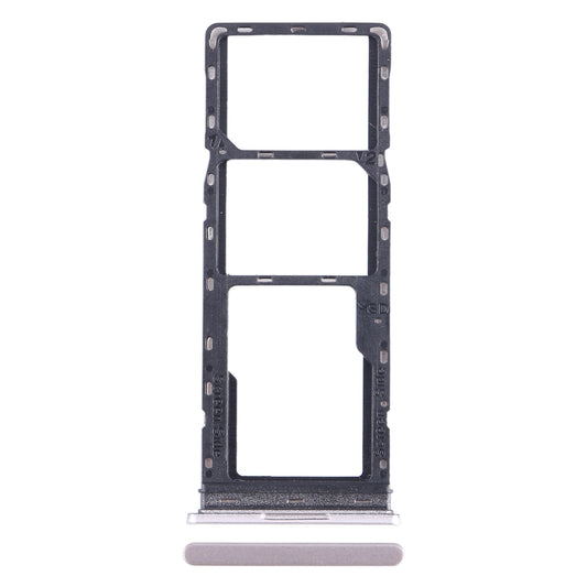 For Tecno Pop 7 Pro BF7 SIM Card Tray + SIM Card Tray + Micro SD Card Tray (Gold)