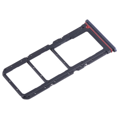 For Tecno Spark 10 Pro KI7 SIM Card Tray + SIM Card Tray + Micro SD Card Tray (Blue)
