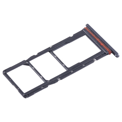 For Tecno Pop 7 BF6 SIM Card Tray + SIM Card Tray + Micro SD Card Tray (Black)