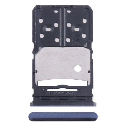 For Tecno Camon 20 SIM Card Tray + Micro SD Card Tray (Blue)
