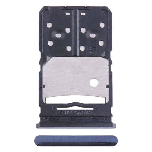 For Tecno Camon 20 SIM Card Tray + Micro SD Card Tray (Blue)