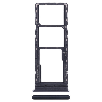 For Infinix Note 8i X683 SIM Card Tray + SIM Card Tray + Micro SD Card Tray (Black)