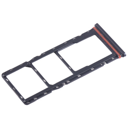 For Infinix Hot 10i X659B SIM Card Tray + SIM Card Tray + Micro SD Card Tray (Black)