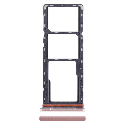 For Infinix Hot 10i X659B SIM Card Tray + SIM Card Tray + Micro SD Card Tray (Gold)