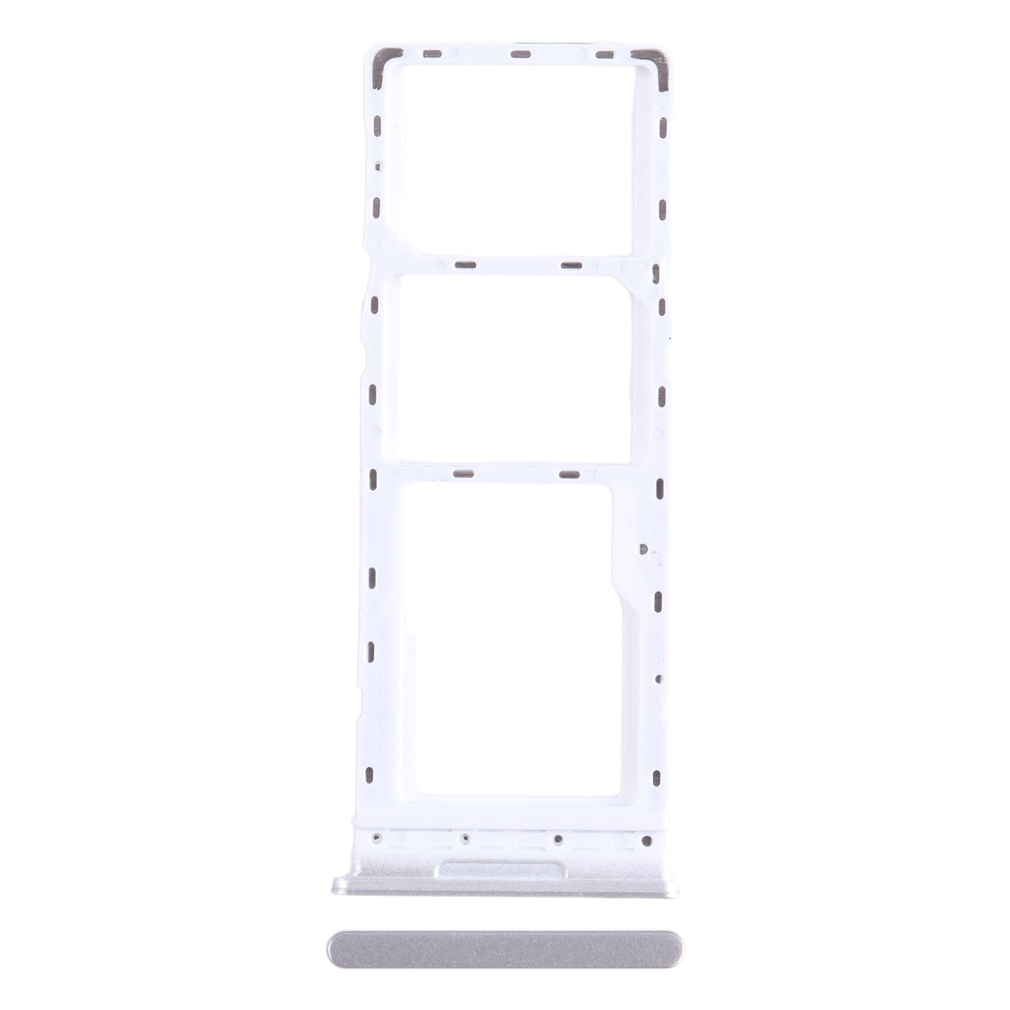 For Infinix Note 11 X663 SIM Card Tray + SIM Card Tray + Micro SD Card Tray (White)