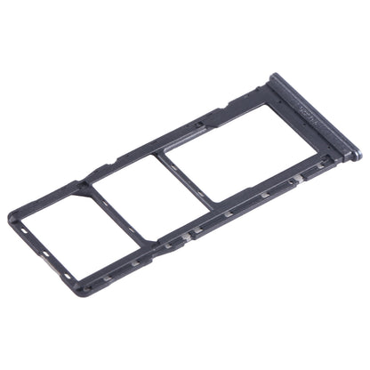 For Infinix Hot 11 Play SIM Card Tray + SIM Card Tray + Micro SD Card Tray (Black)