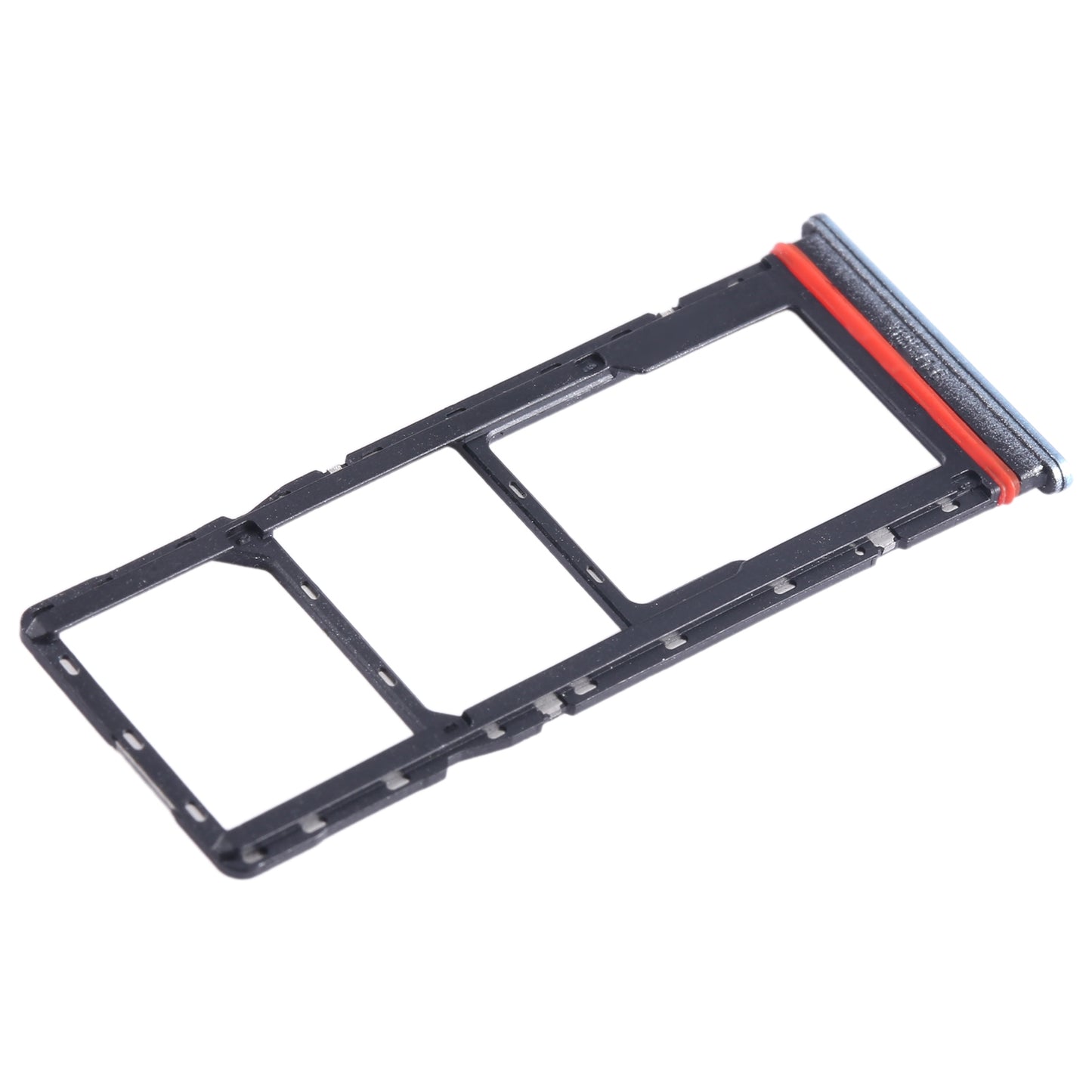 For Infinix Hot 11 Play SIM Card Tray + SIM Card Tray + Micro SD Card Tray (Blue)
