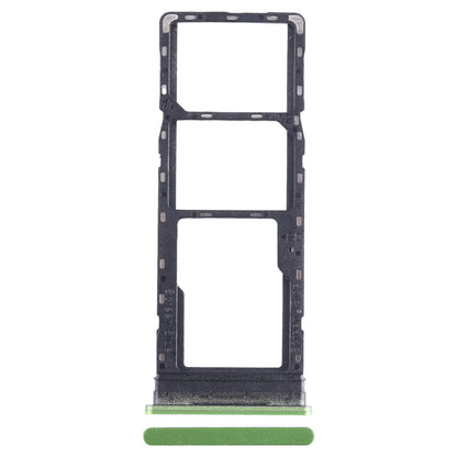 For Infinix Hot 12 Play SIM Card Tray + SIM Card Tray + Micro SD Card Tray (Green)