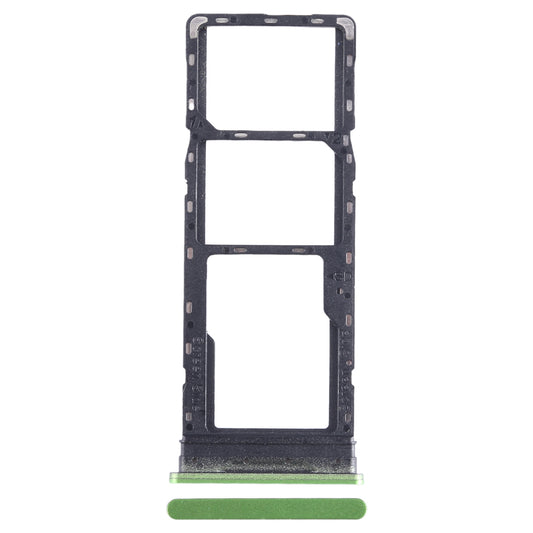 For Infinix Hot 12 Play SIM Card Tray + SIM Card Tray + Micro SD Card Tray (Green)