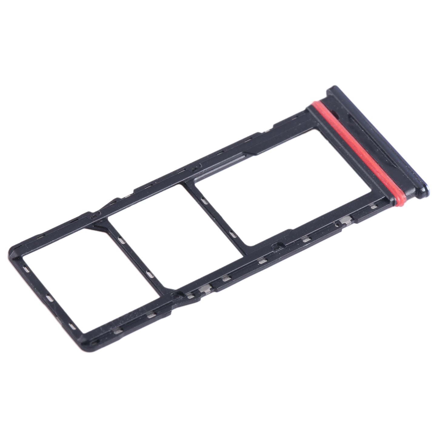For Infinix Smart 6 Plus India X6823 SIM Card Tray + SIM Card Tray + Micro SD Card Tray (Blue)