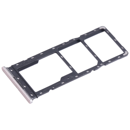 For Infinix Hot 30i X669 SIM Card Tray + SIM Card Tray + Micro SD Card Tray (Gold)