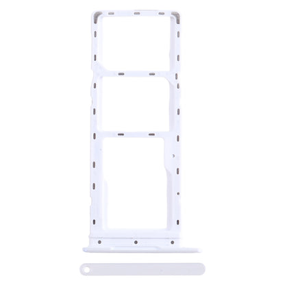 For Infinix Smart 7 HD X6516 SIM Card Tray + SIM Card Tray + Micro SD Card Tray (White)