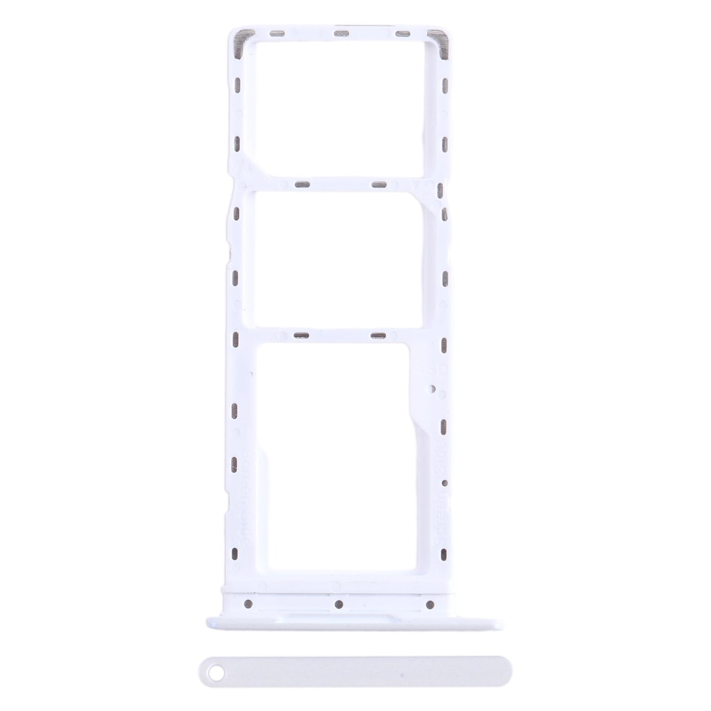 For Infinix Smart 7 HD X6516 SIM Card Tray + SIM Card Tray + Micro SD Card Tray (White)