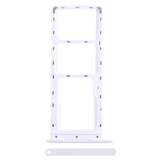 For Infinix Smart 7 HD X6516 SIM Card Tray + SIM Card Tray + Micro SD Card Tray (White)