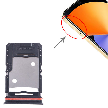 For Infinix Note 30i X6716 SIM Card Tray + SIM Card Tray + Micro SD Card Tray (Blue)