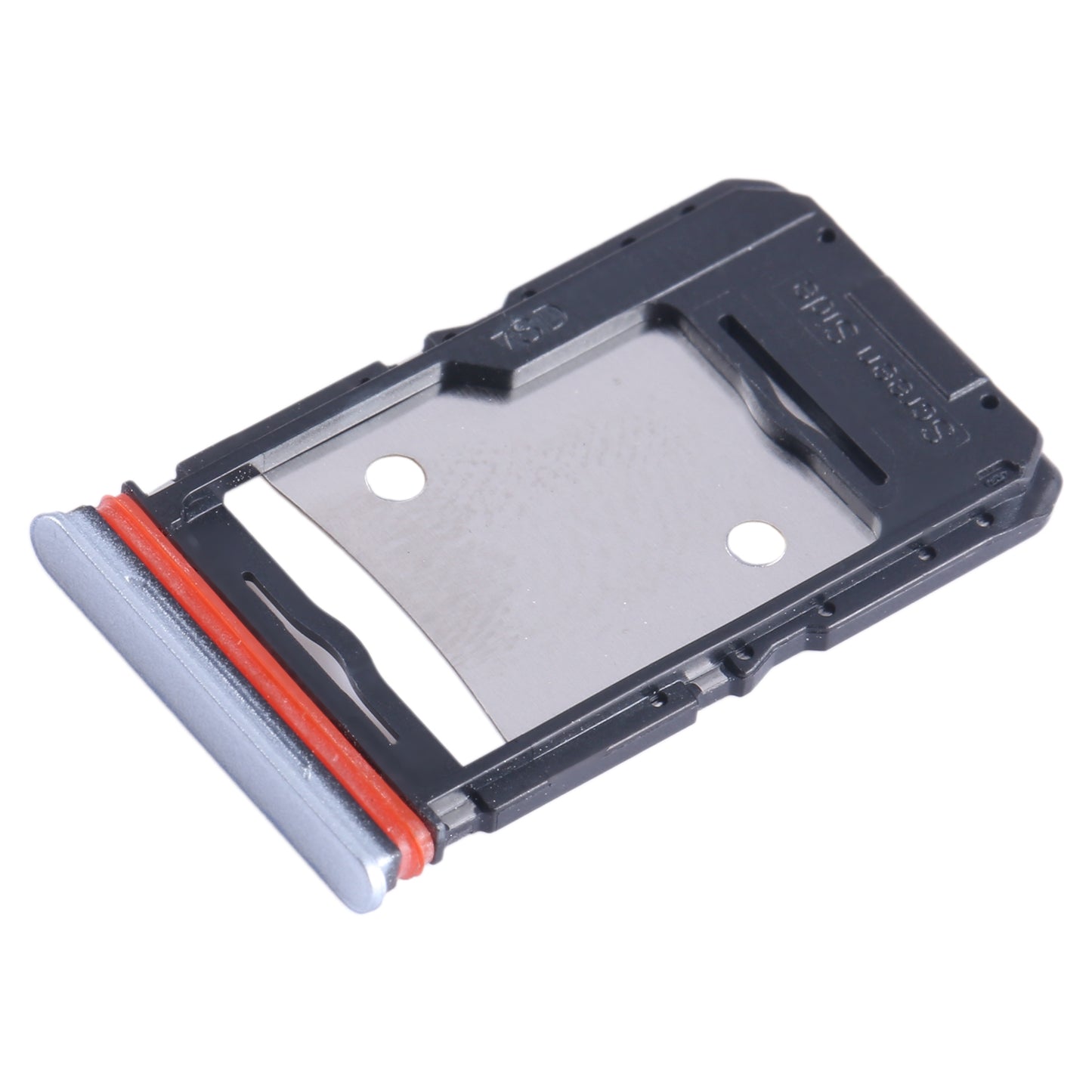 For Infinix Note 12 Pro 4G SIM Card Tray + SIM Card Tray + Micro SD Card Tray (Silver)