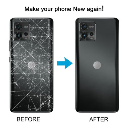For Motorola Moto G72 Original Battery Back Cover(Black)