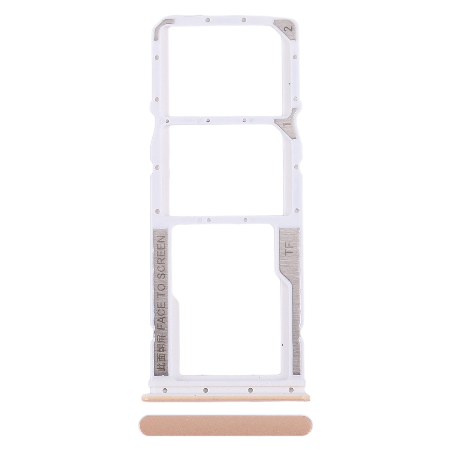 For Xiaomi Redmi Note 12 4G SIM Card Tray + SIM Card Tray + Micro SD Card Tray (Pink)