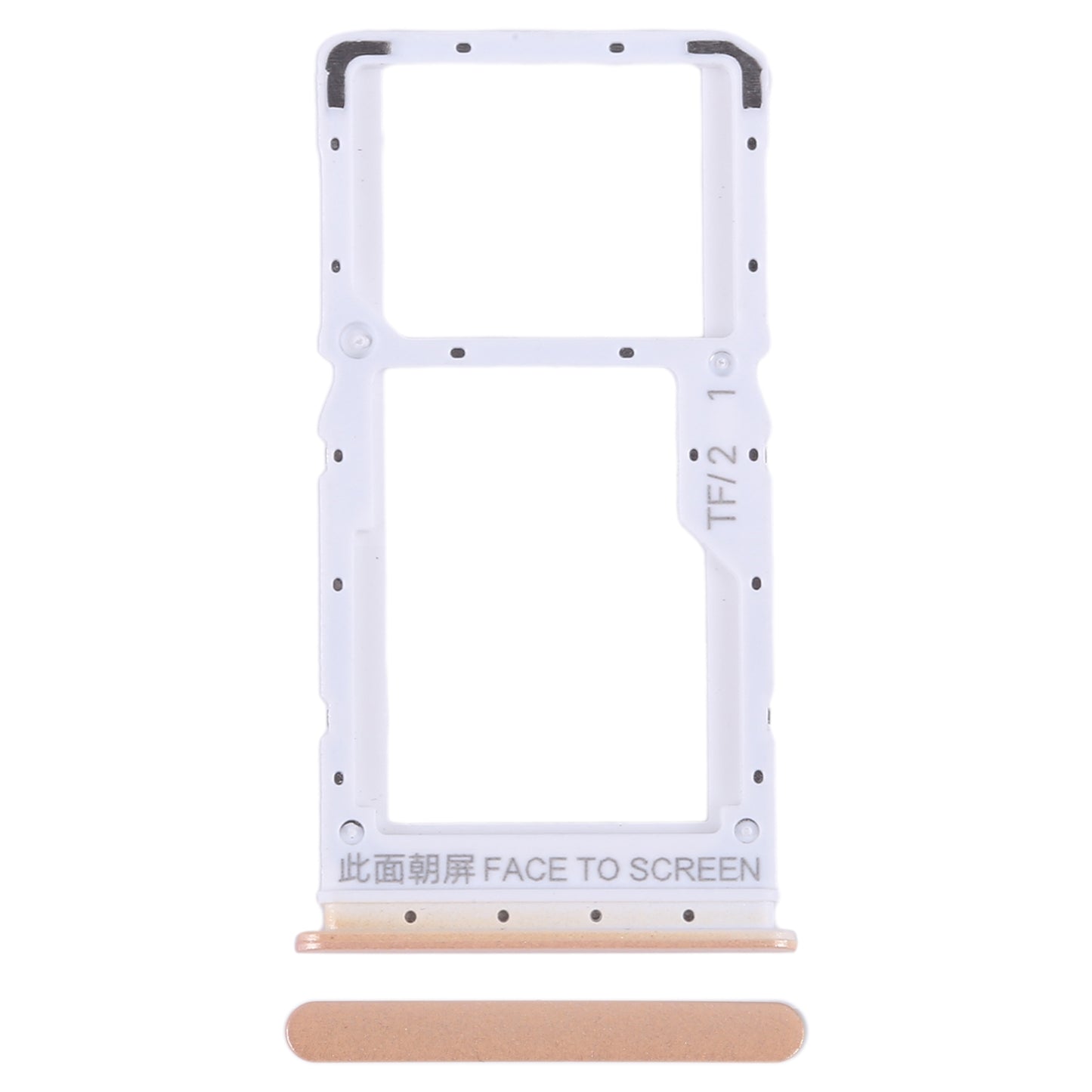 For Xiaomi Redmi Note 12 5G SIM Card Tray + SIM / Micro SD Card Tray (Pink)