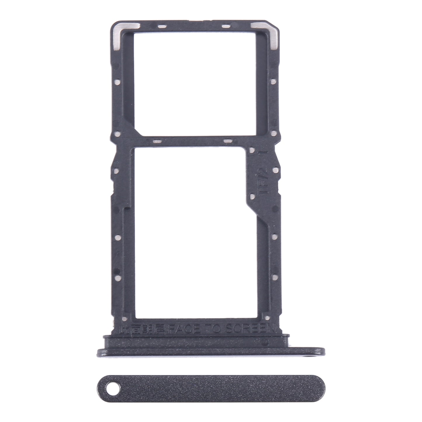 For Xiaomi Redmi Note 13 5G SIM Card Tray + SIM / Micro SD Card Tray (Black)
