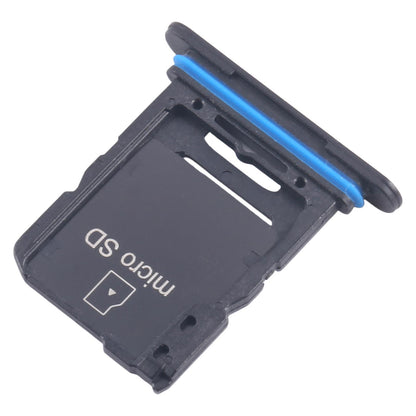 For Sony Xperia 10 V Original SIM Card Tray + Micro SD Card Tray (Black)