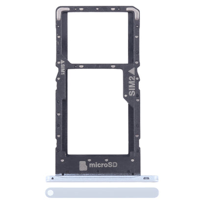 For HTC U20 5G Original SIM Card Tray + SIM / Micro SD Card Tray (White)