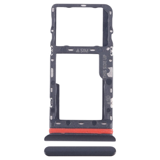 For Alcatel 1T 10 inch 2020 8091 SIM Card Tray + Micro SD Card Tray (Black)