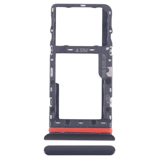 For Alcatel 1T 10 inch 2020 8091 SIM Card Tray + Micro SD Card Tray (Black)