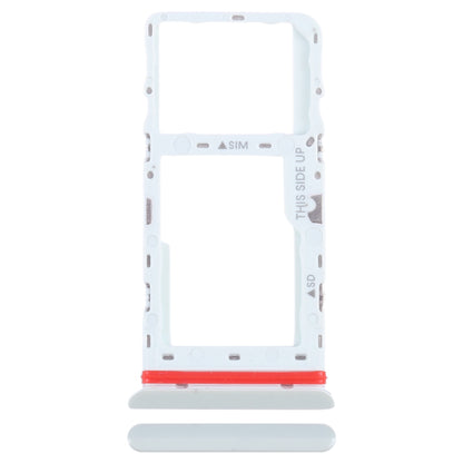 For TCL Tab 10 5G 9183G SIM Card Tray + Micro SD Card Tray (White)