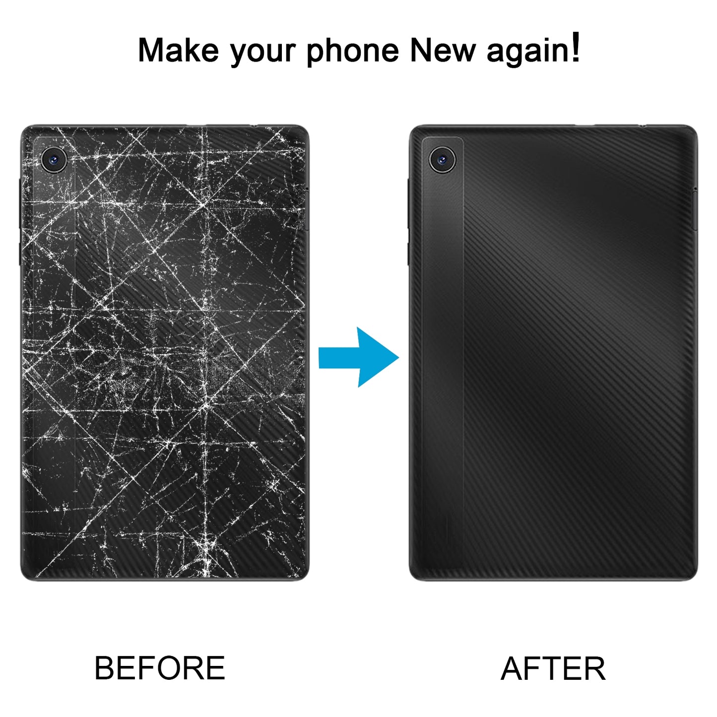 For TCL Tab 8 4G Original Battery Back Cover(Black)