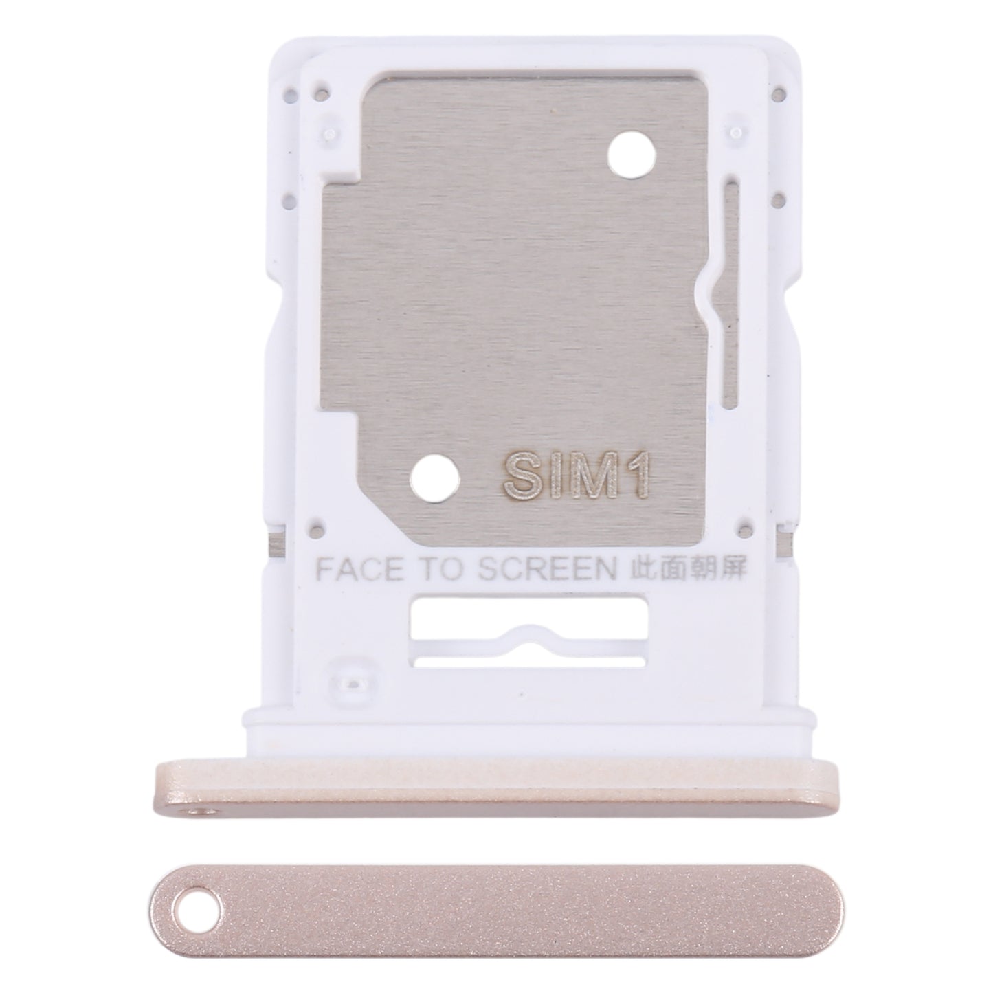 For Xiaomi Redmi Note 13 4G Original SIM Card Tray + SIM / Micro SD Card Tray (Gold)